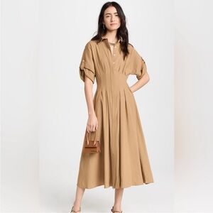 Veronica Beard Tan Midi Dress